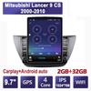 9,7-дюймовый автомобильный радиоприемник для Mitsubishi Lancer 9 CS 2000-2010 Android 2 DIN Tesla с вертикальным экраном Carplay Авто радио Мультимедийный плеер 2 + 32 ГБ