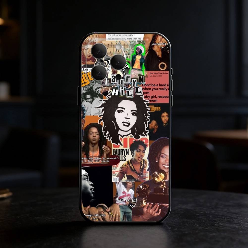 Чехол для телефона певицы L-Lauryn Hill Для iPhone 17,16,15,14,13,12,11 Plus,Pro,Max,Mini Силиконовый черный Мягкий чехол