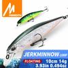 MEREDITH Джеркбейт Minnow 100F 100мм 14г Плавающий 0.8-1.5м Тройные крючки Щука Окунь JBR-100F