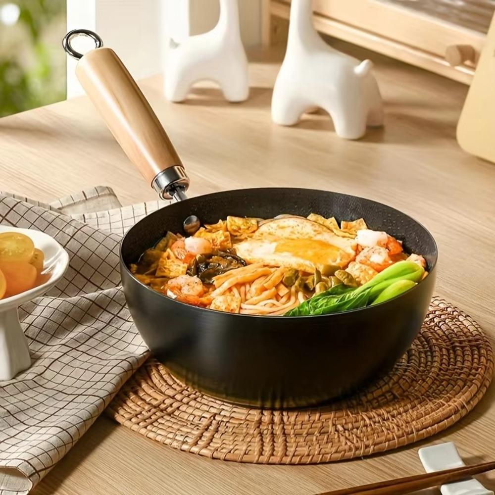Антипригарный чугунный горшок Сотейник Ручная ковка Кулинарные сковороды для омлета Вок Газовая индукционная плита