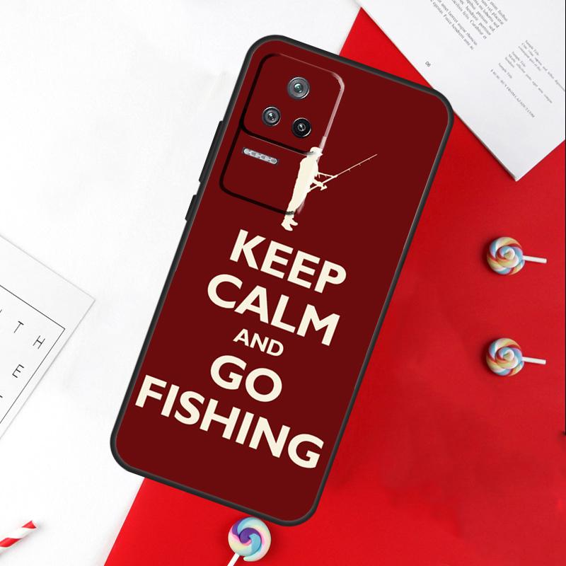 Сохраняй спокойствие и иди на рыбалку Чехол Для Xiaomi 11T 12T 13T 14T Pro 13 14 15 Ultra POCO X7 Pro X3 X5 X6 F5 F6 M6 Pro Чехол