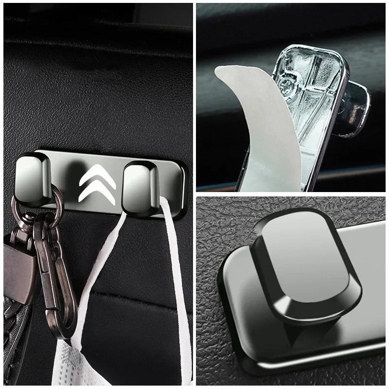 APS2 Car Seat Metal Hook Purse Bag Hanger Back Seater Bracket Hanger For Citroen C5 C1 C2 C6 C4L DS3 DS4 DS5 C-Elysee Grand Berlingo