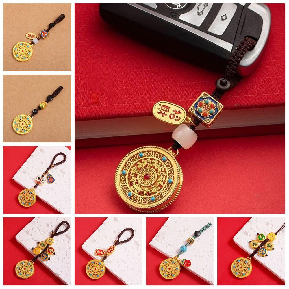 Small Pendant Five Blessings Keychain Car Key Charms Key Chain Strap Car Keys Charms Decoration