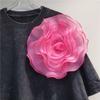 Handmade Rose Flower Patch Brooch Accessories Sewing Applique Fashion 3D Flower Corsage