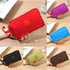 Vogue Three-Layer Coin Zipper Phone Bag 2019 New High Quality Hot Sale Solid Fashion Popular 1PC Card Short Wallet Key Purse Women Canvas