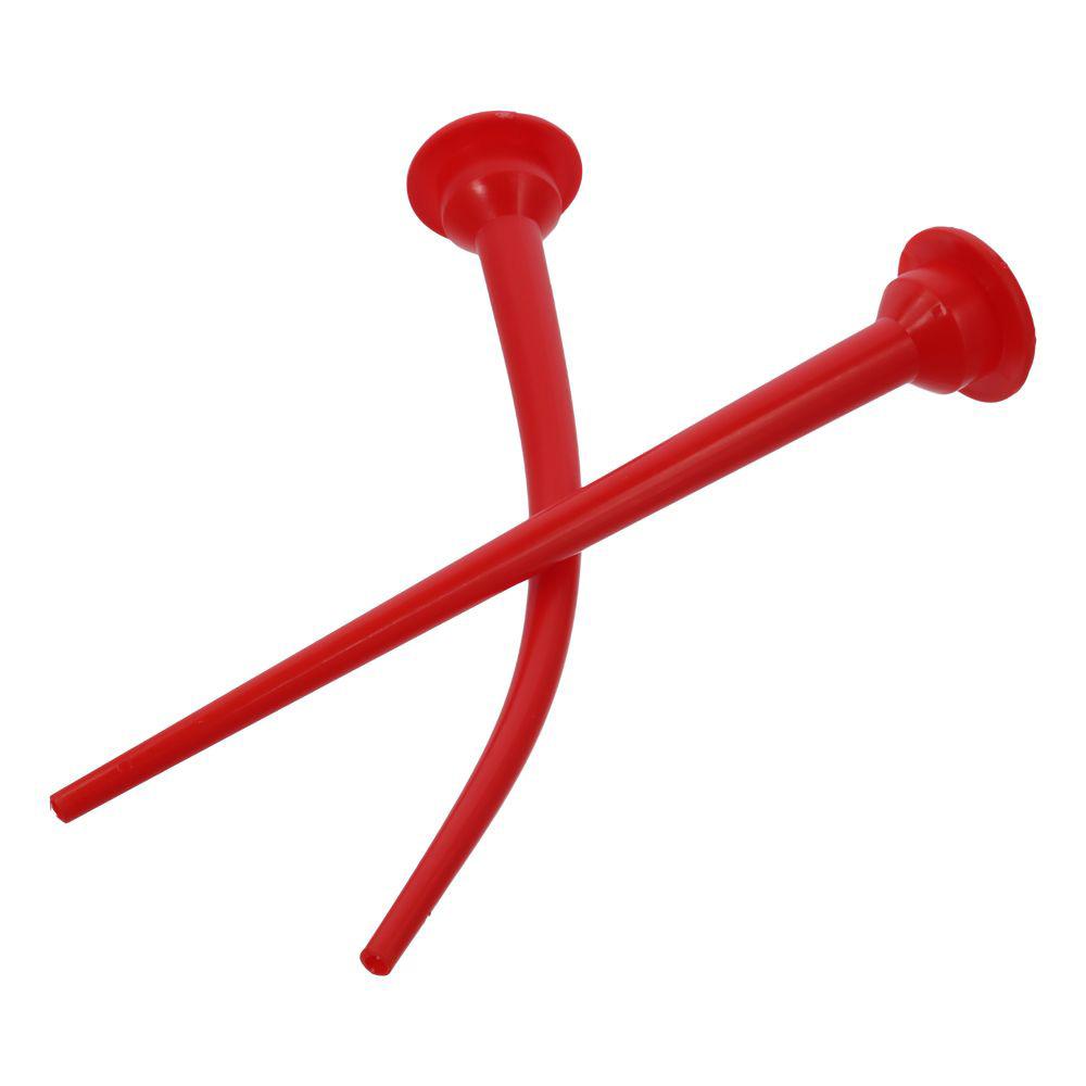 Red Long Sausage Nozzle Glass Cement Structural Adhesive Nozzle  For Sausage Caulking