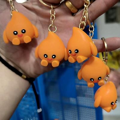 Светящийся брелок Огненный Эльф Уникальные аксессуары для ключей ПВХ Текстура Модная бижутерия для ключей для любителей аниме и молодых взрослых