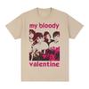 Винтажная футболка My Bloody Valentine Шугейз Shoegazing Slowdive Хлопковая мужская футболка Новая футболка Футболка Женские топы