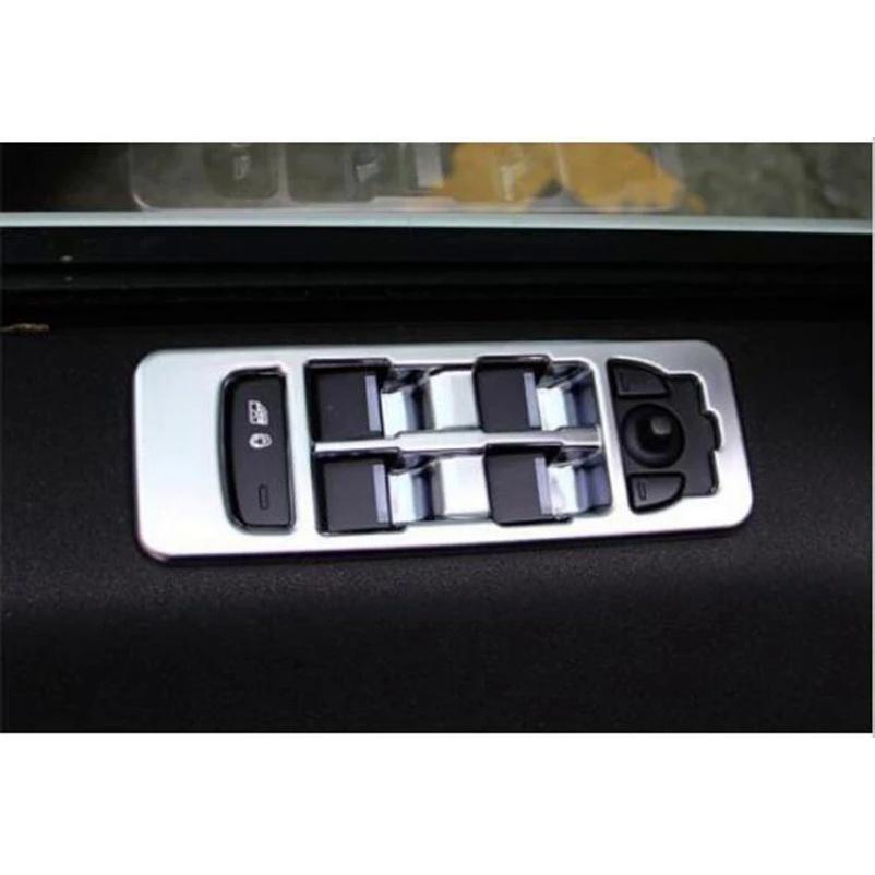 4Pcs Chrome Car Interior Door Window Switch Lift Button Cover Trim For Land Rover Discovery Sport 2015 2016 2017