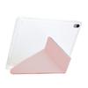 For iPad (2025)/10.9 (2022) Case Y-Fold Stand Glitter Leather TPU Acrylic Clear Tablet Cover