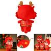 2024 Год Дракона Счастливый Талисман Плюшевая Кукла Красный 20см 26см 32см 38см 48см 60см