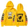 New fifth-gear Luffy printed sweater ONE PIECE animation peripheral long-sleeved hoodie fleece top