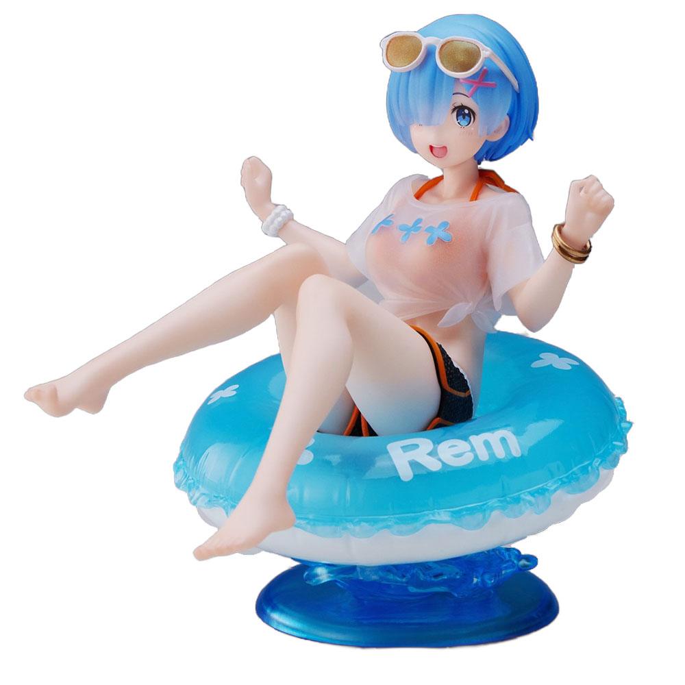 10СМ Аниме Re: ZERO - Начинаю новую жизнь в другом мире Фигурка Рему Купальник Модель для плавания Игрушки Подарки Коллекция Украшения