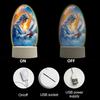Guadalupe Virgin Prayer Lamp USB Powered Warm Light Soft Glow Catholic Night Light LED Religious