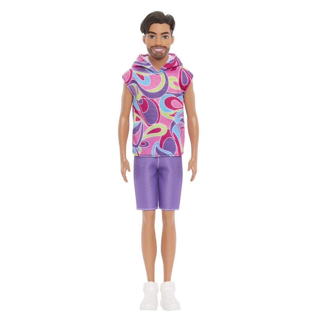 barbie Ken Fashionista Marble Parka Dress Up Barbie Doll Ages 3 and Senior Purple HRH26 Doll/Doll House