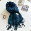 New Fashion Cashmere Scarf for Women Warm Winter Solid Color Double Sided Wraps Neckerchief Poncho Echarpe Pashmina Stoles
