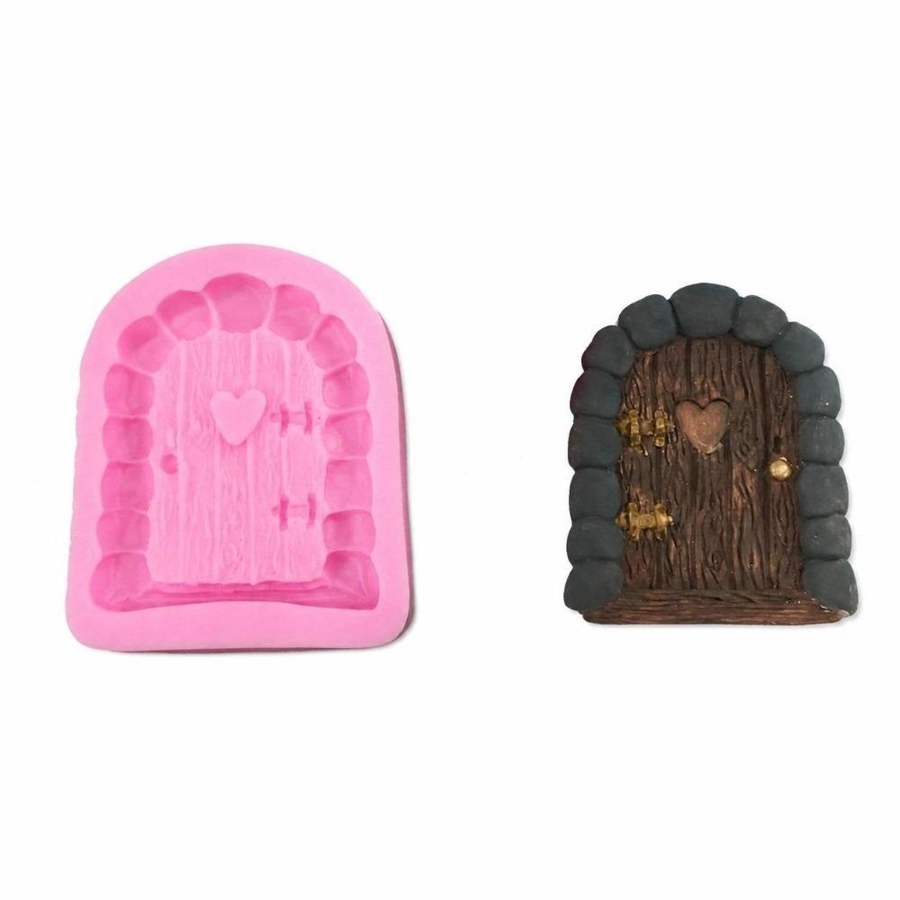 4pcs Non-Stick Fairy Garden Molds Easy Release Fondant Cake Molds Home Bakery