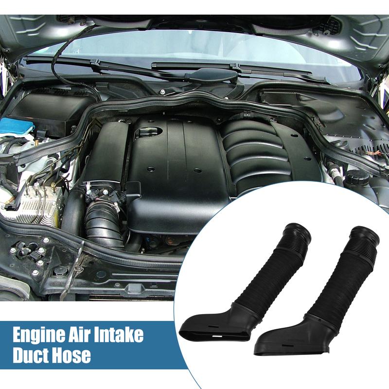 X Autohaux 2pcs Auto Engine Air Intake Hose Right Left Filter Thread Tube A2720903682 for Mercedes-Benz W204/212 Car Accessories