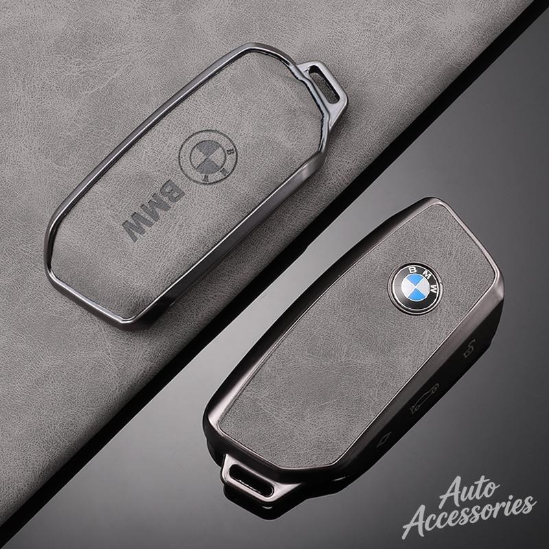 TPU Alloy Car Key Case Cover Protection Shell Keychain For BMW 2 4 5 7 Series IX XM X3 X4 X5 X6 X7 I5 I7 IX1 IX2 M5 XM X5M X6M REW6