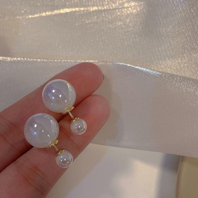 Fashion Ladies Pearl Earrings Detachable Double Earrings Wedding Engagement Earrings Bridal Accessories ARI