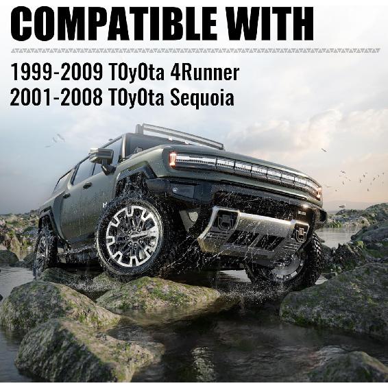 Key Fob Cover Case, Silicone Keyless Entry Remote Control, Fit for 1999-2009 T0y0ta 4Runner 2001-2008 T0y0ta Sequoia, HYQ12BBX|HYQ12BAN|HYQ1512Y