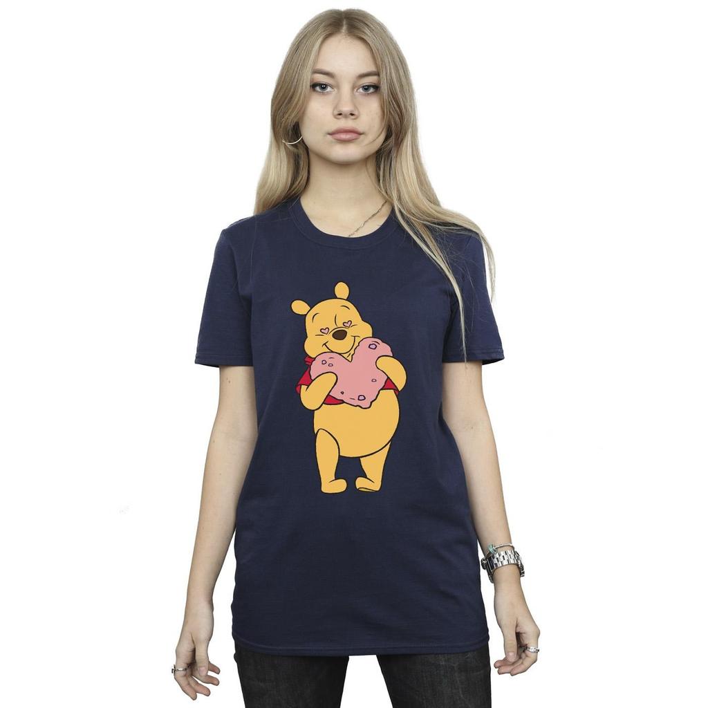 Disney Womens/Ladies Winnie The Pooh Heart Eyes Cotton Boyfriend T-Shirt