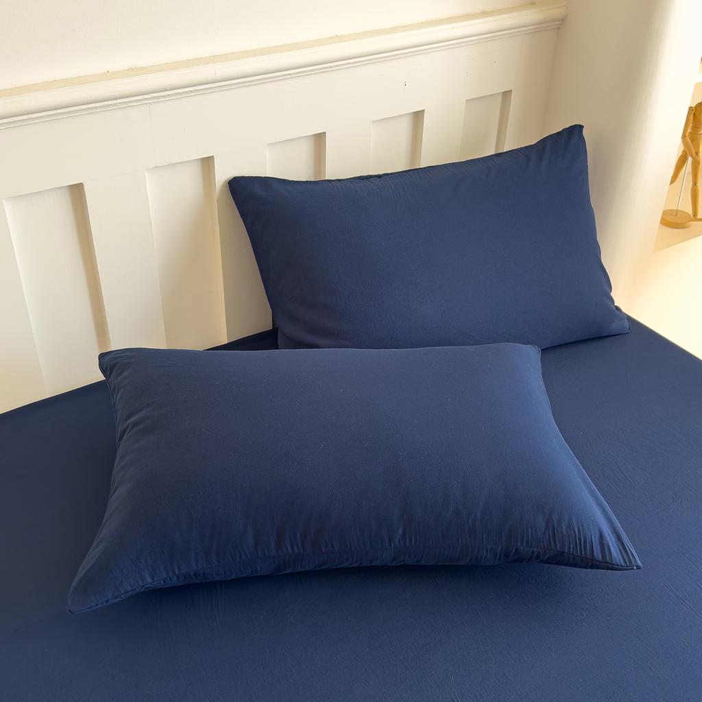 1 шт. 100% хлопок однотонная наволочка супермягкая и уютная приятная к коже машинная стирка наволочки 48x74/50x75см 2 размера дом