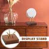 5cm Walnut Base Pedestal Jewelry Crystal Ball Base Stand Fixed Seat Display Stand Stone Gem Holder Desktop Ornament Home Decor