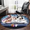 1pc Taylor Swift2 Print Round Carpet Chair Round Carpet Suitable for Bedroom Living Room Home Decorative Carpet