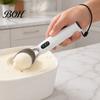 Yogurt Scooper Rechargeable Heated Ice Cream Scoop, Electric with 3-Level Heat, Hard Scooping Tool LED Display, 2000mAh Battery for Cream, Gelato,