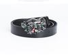 Wide Men's Belt Men's Plate Buckle Thick Belt Men's Decorative Personality Ghost Head Belt