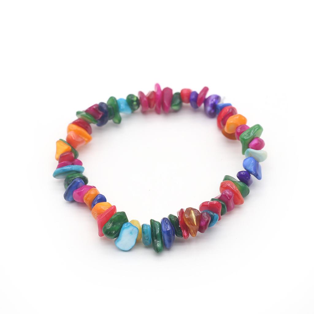 1 шт., браслет из натурального камня, нерегулярный кристалл, аметист, агат, флюорит, синяя бирюза, опал, браслеты для женщин и мужчин, ювелирные изделия 19 см