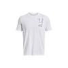 Ua Armor Letter Print Crew Neck Short Sleeve T-Shirt Men T-Shirts White 1382832-100