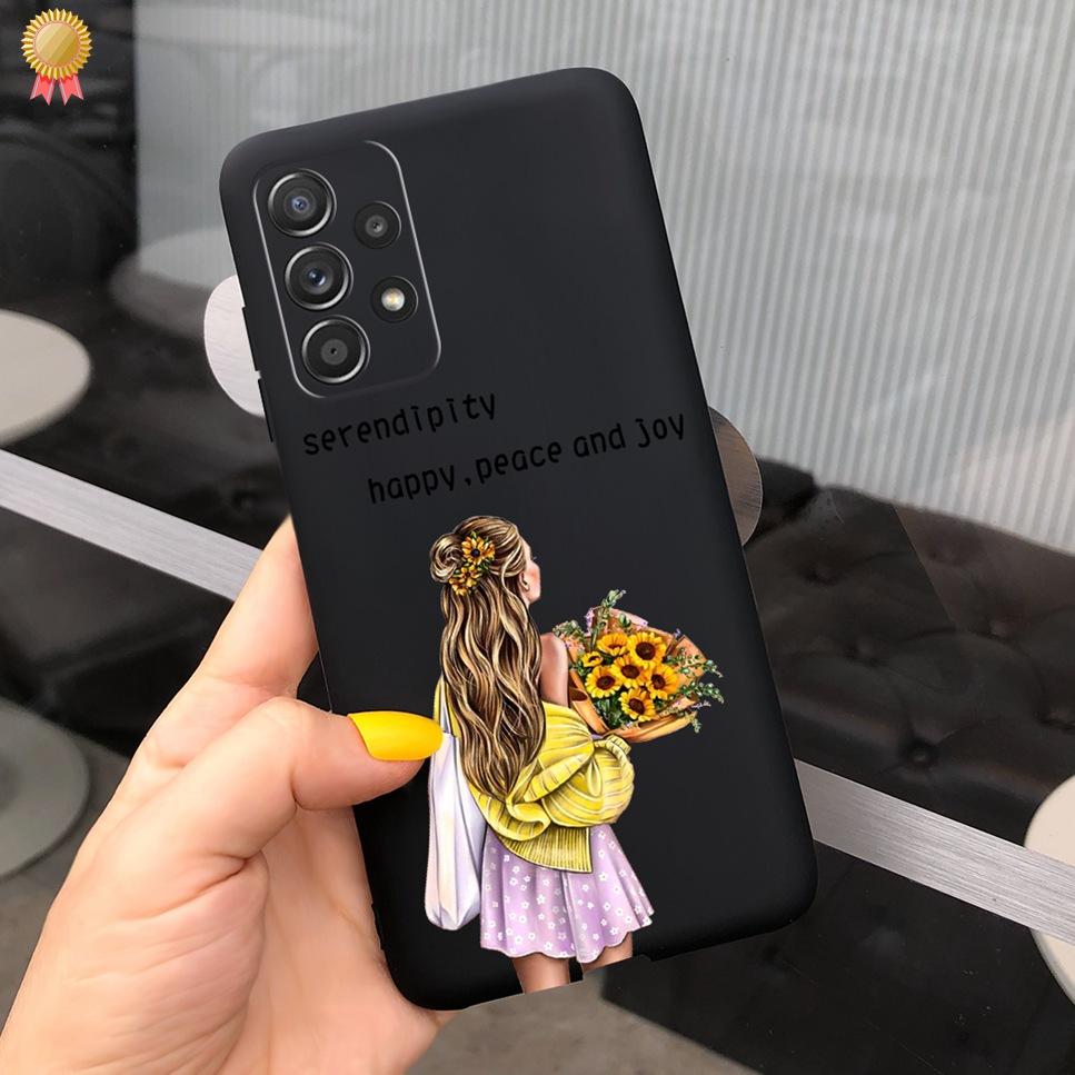 Чехол для Samsung Galaxy A23 5G Модный Милый Прозрачный Матовый Мужской Женский Мягкий ТПУ Силиконовый Чехлы для Телефона Для Samsung Galaxy A23 4G Fundas