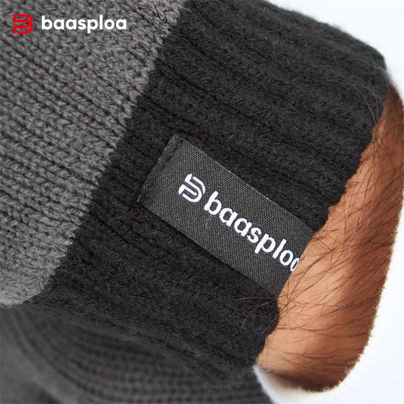 BAASPLOA Зимние перчатки теплые удобные модные универсальные мужские и женские перчатки для отдыха на открытом воздухе с защитой от замерзания