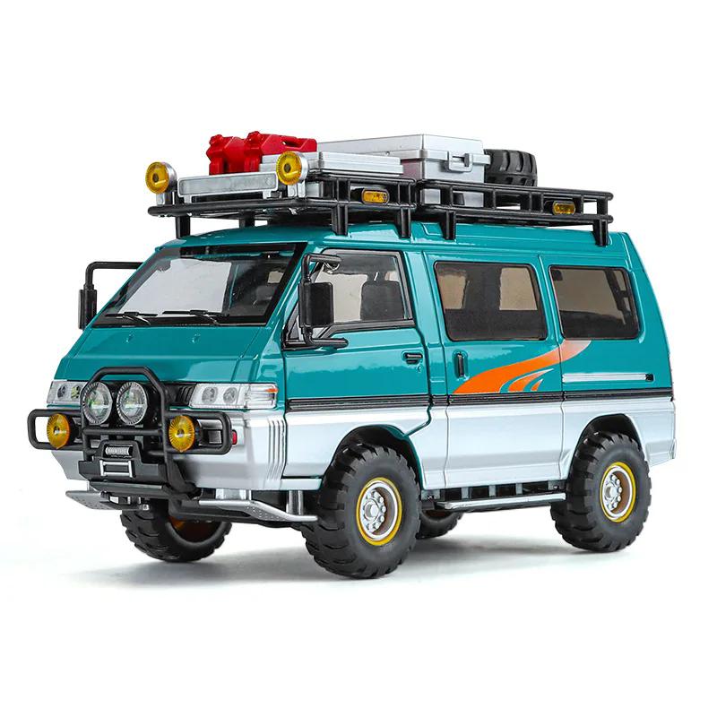 1:24 BYD U8 Delica Camping RV Model Toy Car Shock Absorption Doors Opened Metal Diecast Off-road Vehicle Models Kids Best Gifts