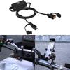 SAE Version Configuration 12V-24V Quick Charger 3.0 USB Motorcycle Charger Waterproof Dual USB Port Motorcycle Handlebar Charger