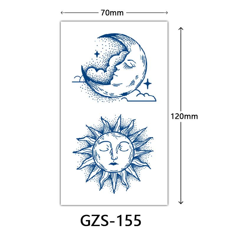 Травяная тату-наклейка, Тату-наклейка соком на тыльную сторону руки, Полуперманентная тату-наклейка, Водостойкая тату