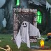 Animated Halloween Decoration Hanging Skull/Ghost/Pumpkin Man Prisoner with Light-up Eyes And Spooky Sounds for Home Porch Party Haunted House Decor