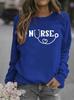 Women's Printed Round-Neck Hoodies