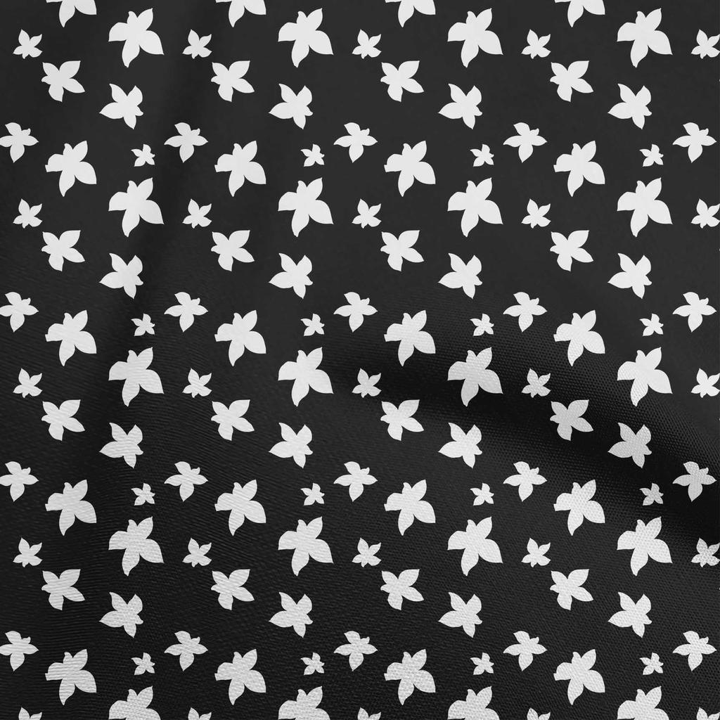 oneOone Cotton Poplin Black Fabric Floral Dress Material Fabric Print Fabric By The Yard 42 Inch