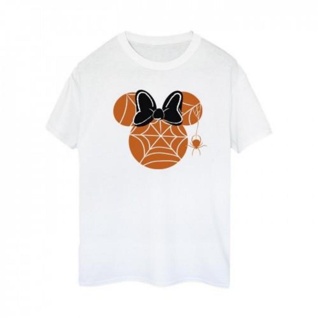 Minnie Mouse Womens_Ladies Cobweb Cotton Boyfriend T-Shirt
