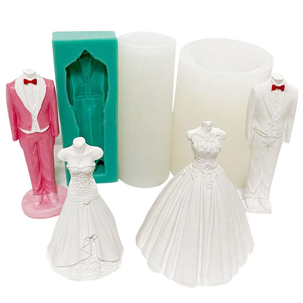 Костюм в форме DIY ручной работы 3D гипсовые формы формы для свечей силиконовый материал 24 стиля выберите идеальный подарок для любителя выпечки