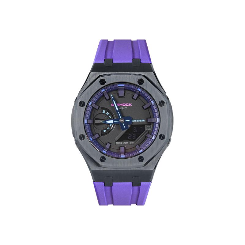 Casio Унисекс Часы с Жидкокристаллическим и Аналоговым Двойным Дисплеем Серия 48,5 мм Черные GA-2100VB-1A(Watch8--)