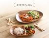 Acacia Tableware One Plate of Dish Divider Wooden Tableware Stylish Plate Acacia Wooden Tableware Wooden Plate Scandinavian Cafe Natural Rectangle