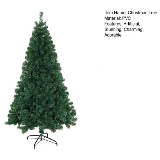 Искусственная рождественская елка с густыми ветвями, реалистичная ель, рождественская сосна с металлической подставкой для праздничного домашнего офисного декора