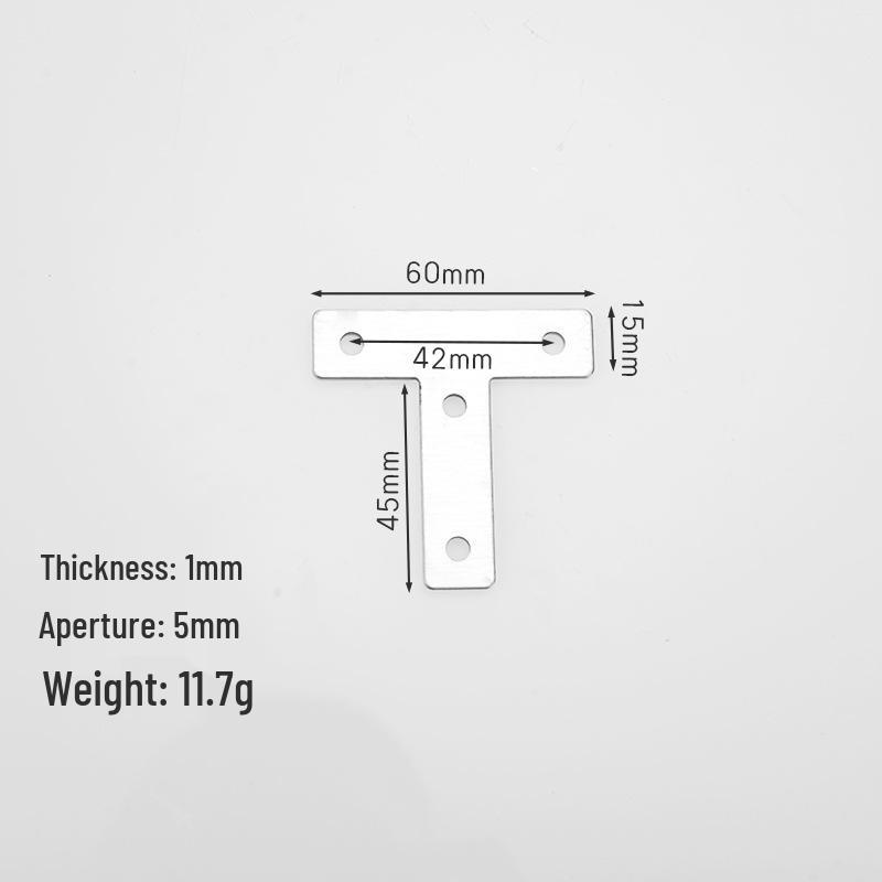 Угловой кронштейн усиления из нержавеющей стали, плоский и Г-образный, соединитель