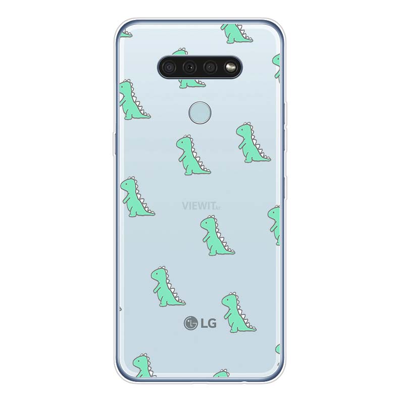 Cute Dinosaur For LG K92 K52 K62 K22 K71 K61 K51S K41S G8 G8S G8X V35 V50 V40 V50S V60 Q60 Phone Case