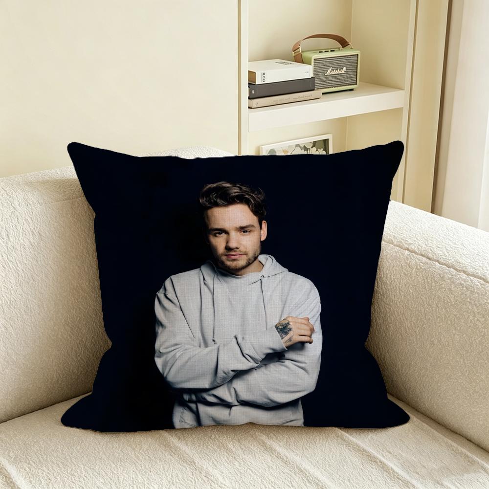 L-Liam Payne Cushion Cover Natural Linen Pillowcase Set, All-In-One Decor For Sofa, Bedroom & Chair