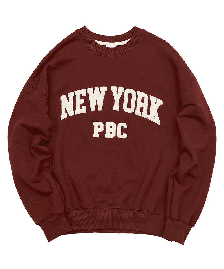 Свитшот PAPERBOY Boucle New York - Бордовый